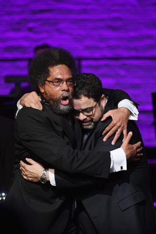 NEW YORK, NY - MAY 21: L to R: Cornel West and Arturo O'Farrill performs at The Apollo Theater on May 21, 2016 in New York City. (Photo by Shahar Azran/WireImage) *** Local Caption *** Arturo O'Farrill; Cornel West